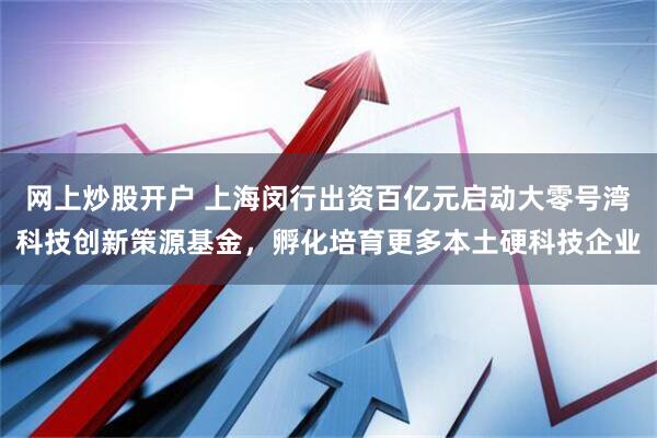 网上炒股开户 上海闵行出资百亿元启动大零号湾科技创新策源基金，孵化培育更多本土硬科技企业